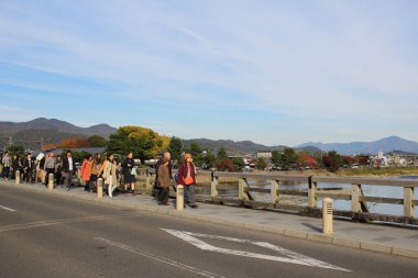 Arashiyama Köprüsü: Kyoto, Japan