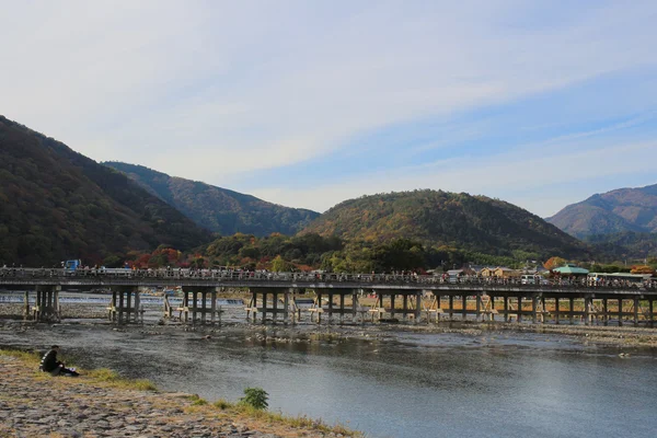 在日本京都岚山桥 — 图库照片