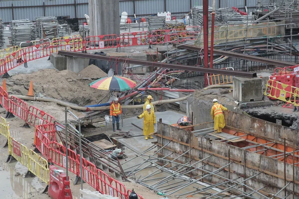 De ontwikkeling van de West kowloon spoorweg site — Stockfoto