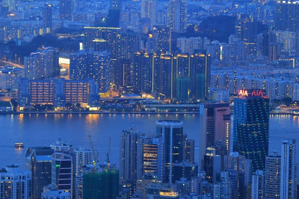 Blick vom Aussichtspunkt der Jardine, hong kong — Stockfoto