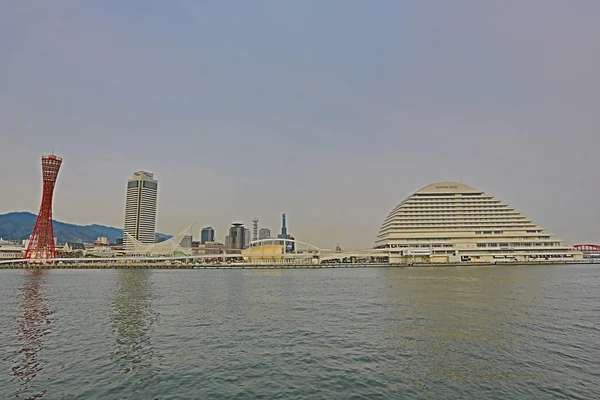 Skyline Kobe порт, Японія — стокове фото