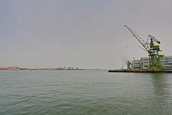 Porto de Kobe e Kobe Tower, Japão — Fotografia de Stock