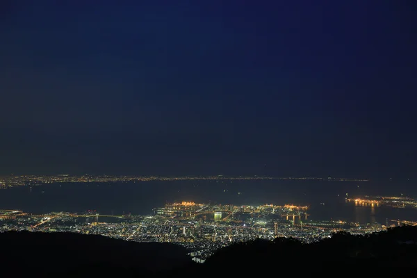 Kobe gece görünümü — Stok fotoğraf