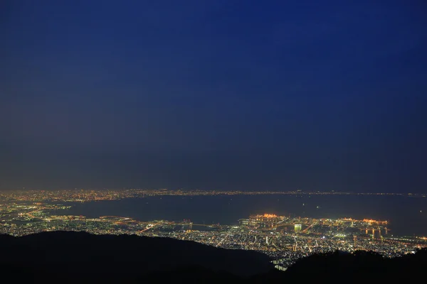Kobe vista serale — Foto Stock