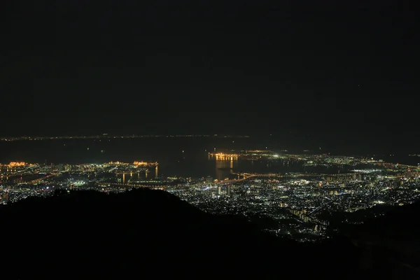 Kobe Nachtsicht — Stockfoto