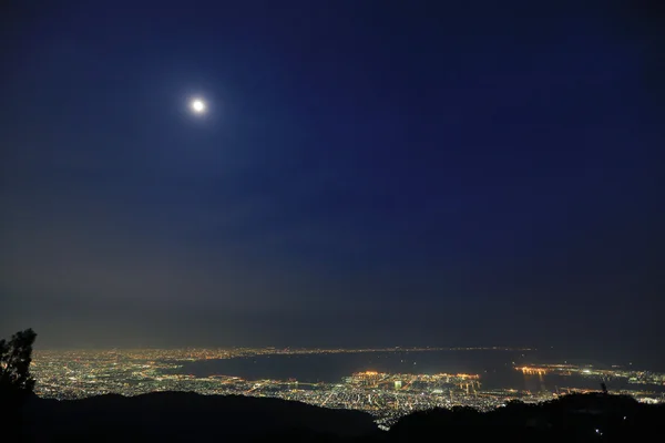 Kobe noční pohled — Stock fotografie