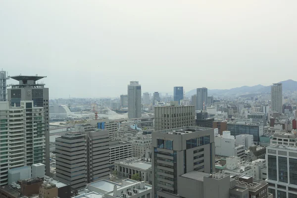 鸟瞰的市中心神户，日本. — 图库照片