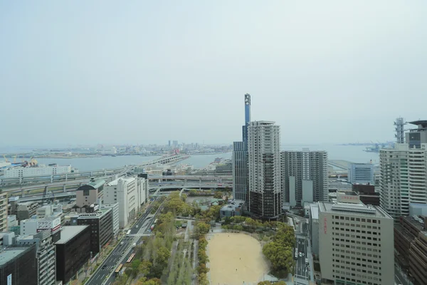 Vista aérea do centro de Kobe, japão . — Fotografia de Stock