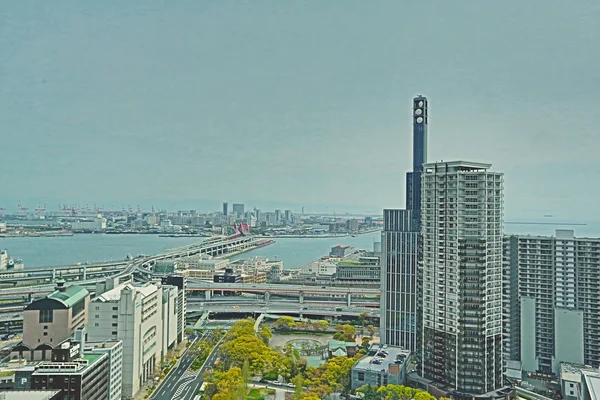 Utsikt over sentrum av Kobe, Japan . – stockfoto