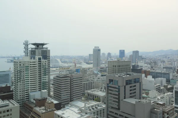 Şehir hava görünümünü kobe, Japonya. — Stok fotoğraf