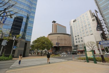 Şehir merkezinde Kobe, Japonya. 