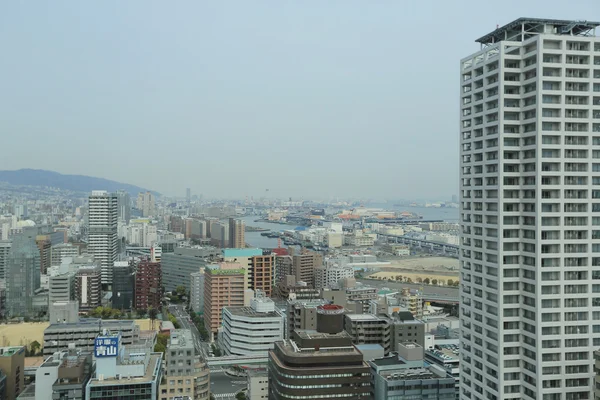 Aerial view of downtown Kobe, japan. — Stock Photo, Image