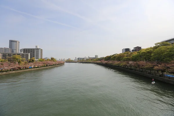 Osaka och Yoda floden — Stockfoto