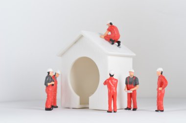 inşaat sahasında ekip çalışması kavramı