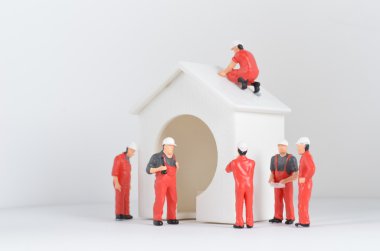 inşaat sahasında ekip çalışması kavramı