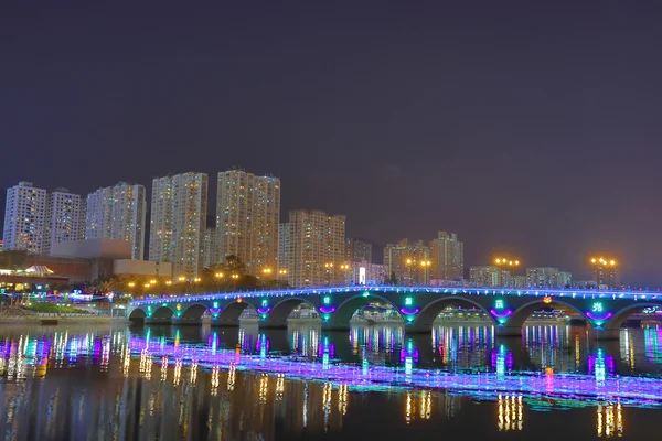 Festive Lighting in Sha Tin 2015 — Stok Foto