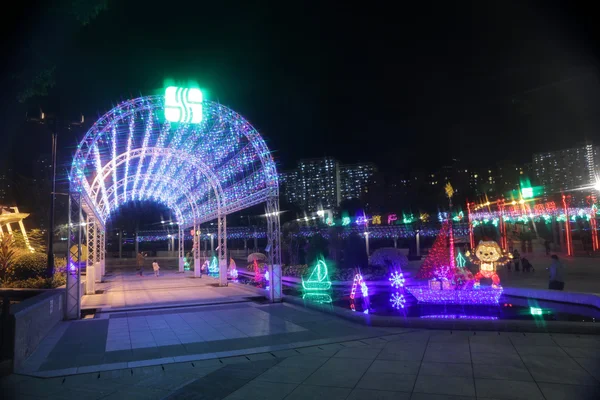 Праздничное освещение в Ша Тине 2015 — стоковое фото
