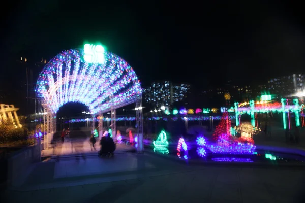 Festive Lighting in Sha Tin 2015 — Stock Photo, Image