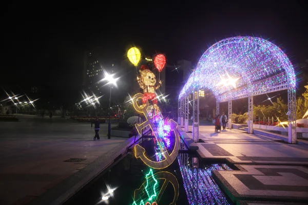 Slavnostní osvětlení v Sha Tin 2015 — Stock fotografie
