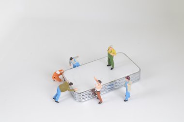 inşaat sahasında ekip çalışması kavramı