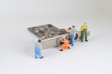 inşaat sahasında ekip çalışması kavramı