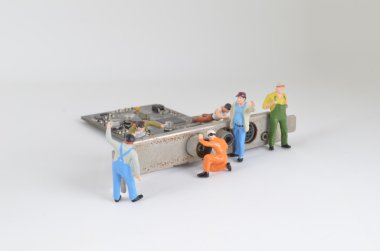 inşaat sahasında ekip çalışması kavramı