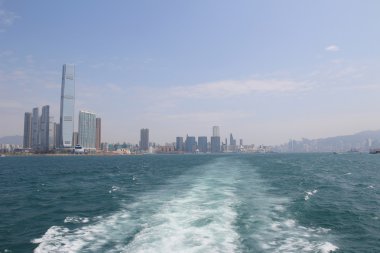 Gün zaman an Hong Kong limanında