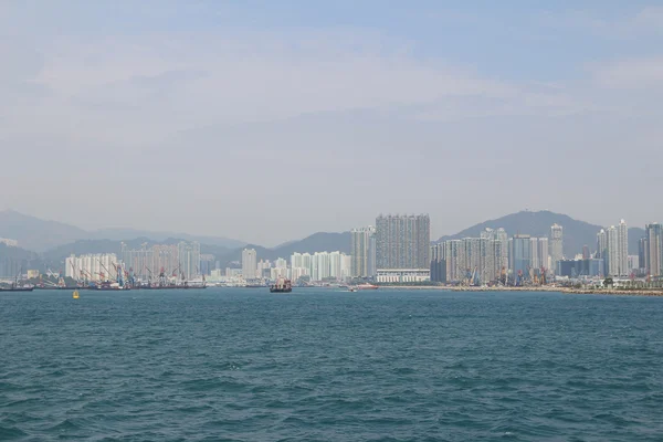 一日の時間の瞬間に Hong Kong 港 — ストック写真