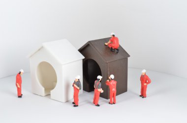 inşaat sahasında ekip çalışması kavramı