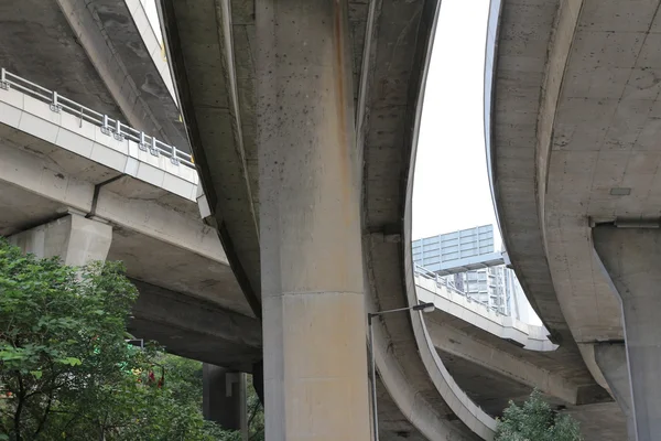 Curva del ponte sospeso in — Foto Stock