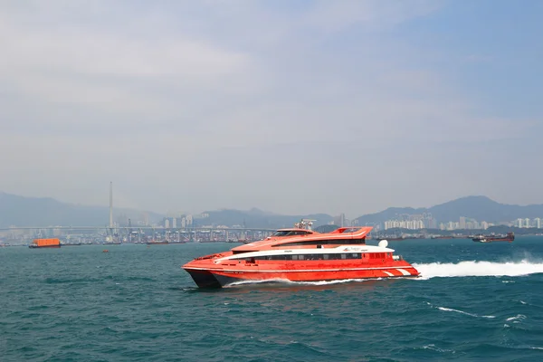 Turbojet levert diensten tussen Hong Kong en Macau — Stockfoto