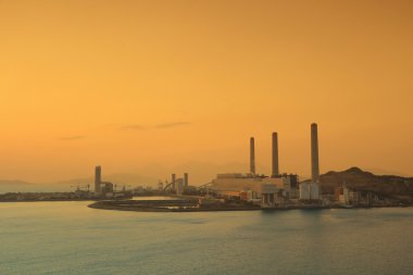 Kömür Santrali Lamma Adası Hong Kong'ateş