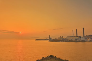 Kömür Santrali Lamma Adası Hong Kong'ateş