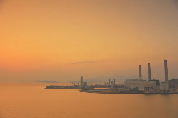 Central eléctrica en lamma isla hong kong china — Foto de Stock