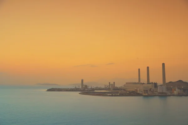 Электростанция на острове Ламма Гонконг Китай — стоковое фото