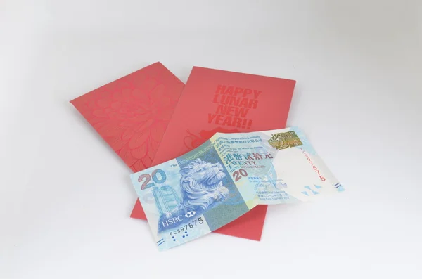 Chiński Nowy rok czerwony koperta — Zdjęcie stockowe