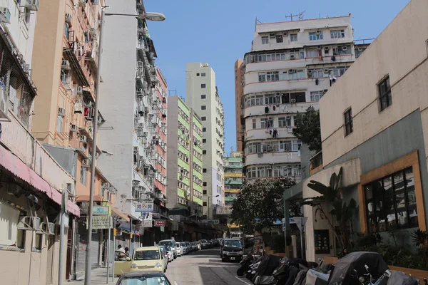 Tong lau vieja casa en Hong Kong — Foto de Stock