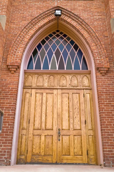Belle porte gothique — Photo
