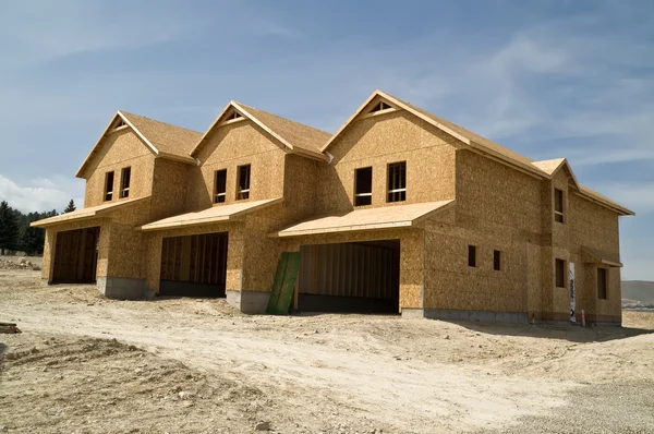 Casas adosadas en construcción — Foto de Stock