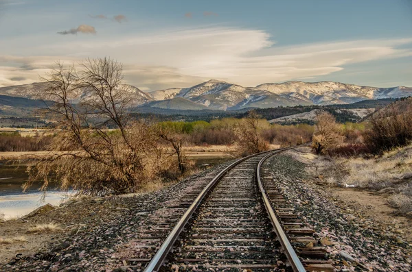 Kromme in de Tracks — Stockfoto