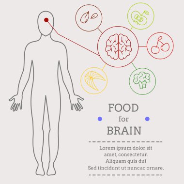 Food for brains. clipart