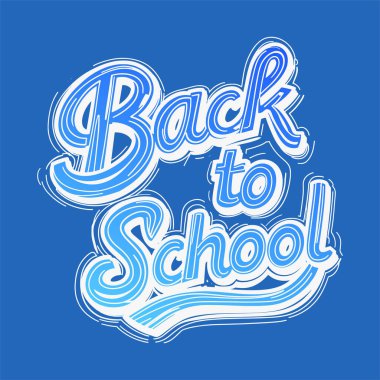 Okula Dönüş 'ün eski harfleri için düz tasarım. Poster, önümüzdeki okul yılı için bir heyecan ve beklenti hissi vermek üzere tasarlandı. Vektör İllüstrasyonu