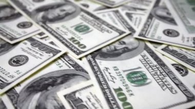 Dağınık 100 dolar Dolly atış kapatın