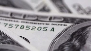 Dağınık 100 dolar Dolly atış kapatın