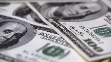 Dağınık 100 dolar Dolly atış kapatın