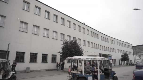 Schindlers fabrika Müzesi Krakow. — Stok video