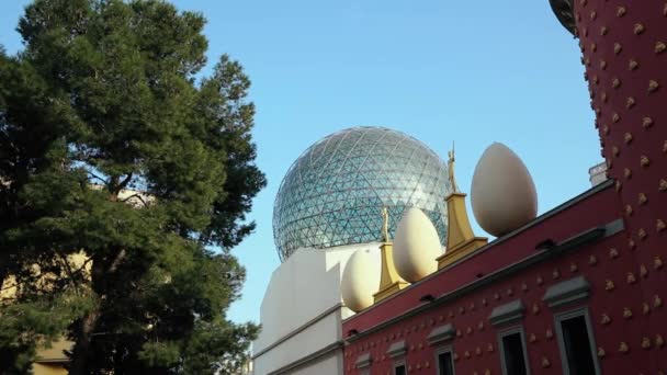 Figueres Teatre Müzesi Salvador Dali — Stok video