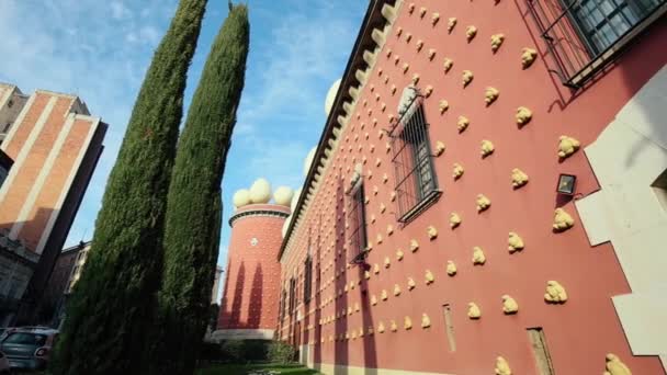 Teatro Museum von salvador dali in figueres — Stockvideo