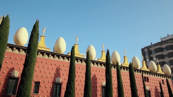 Teatre Museum van Salvador Dali in Figueres — Stockvideo