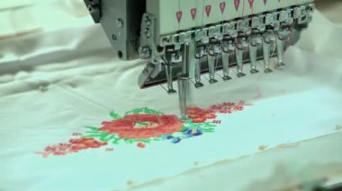 Nakış ipliği kumaş makine nakış ve fabrika otomatik
